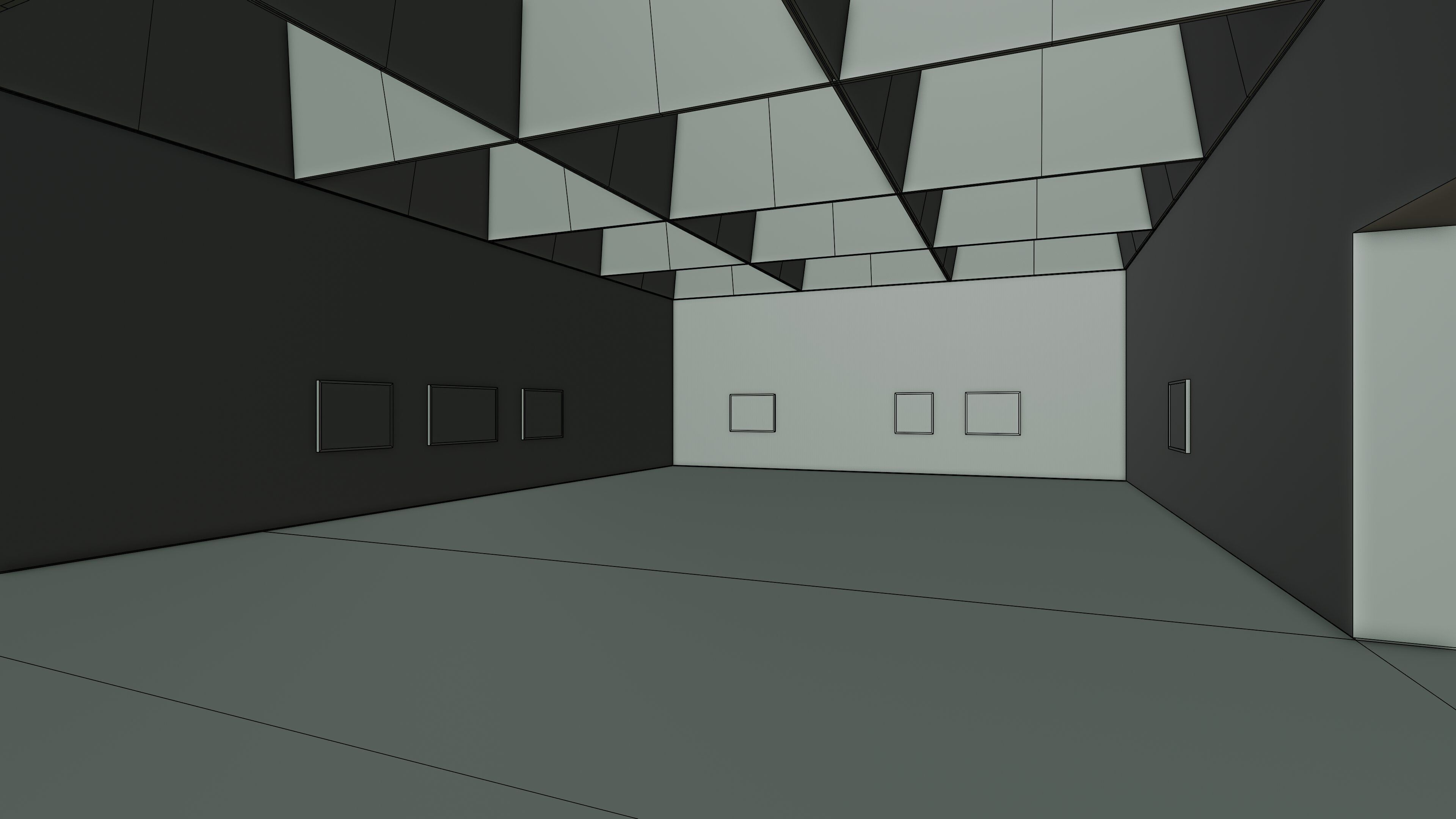 Art Museum Gallery Interior 49 Low-poly 3D model_16