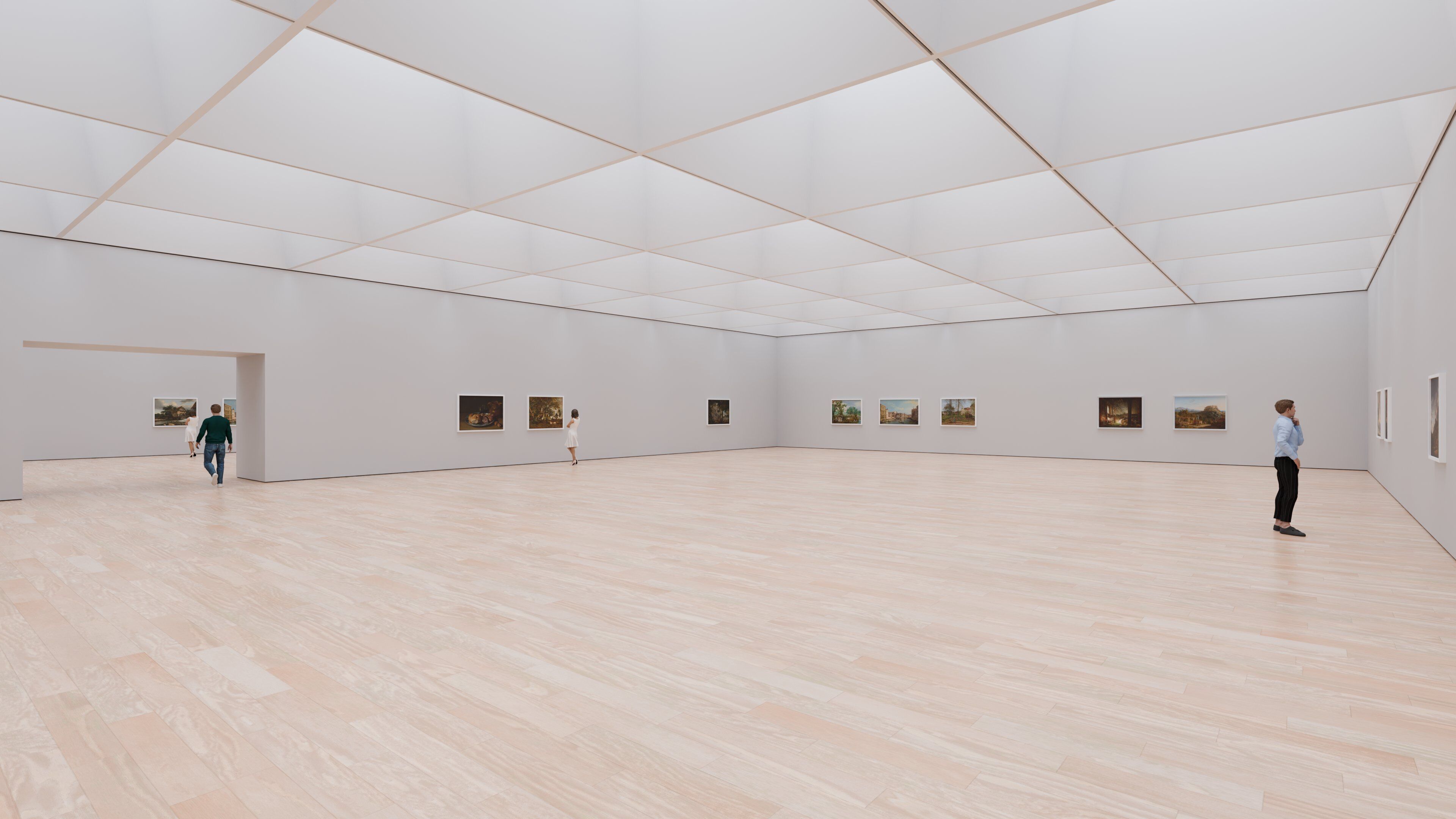Art Museum Gallery Interior 49 Low-poly 3D model_3