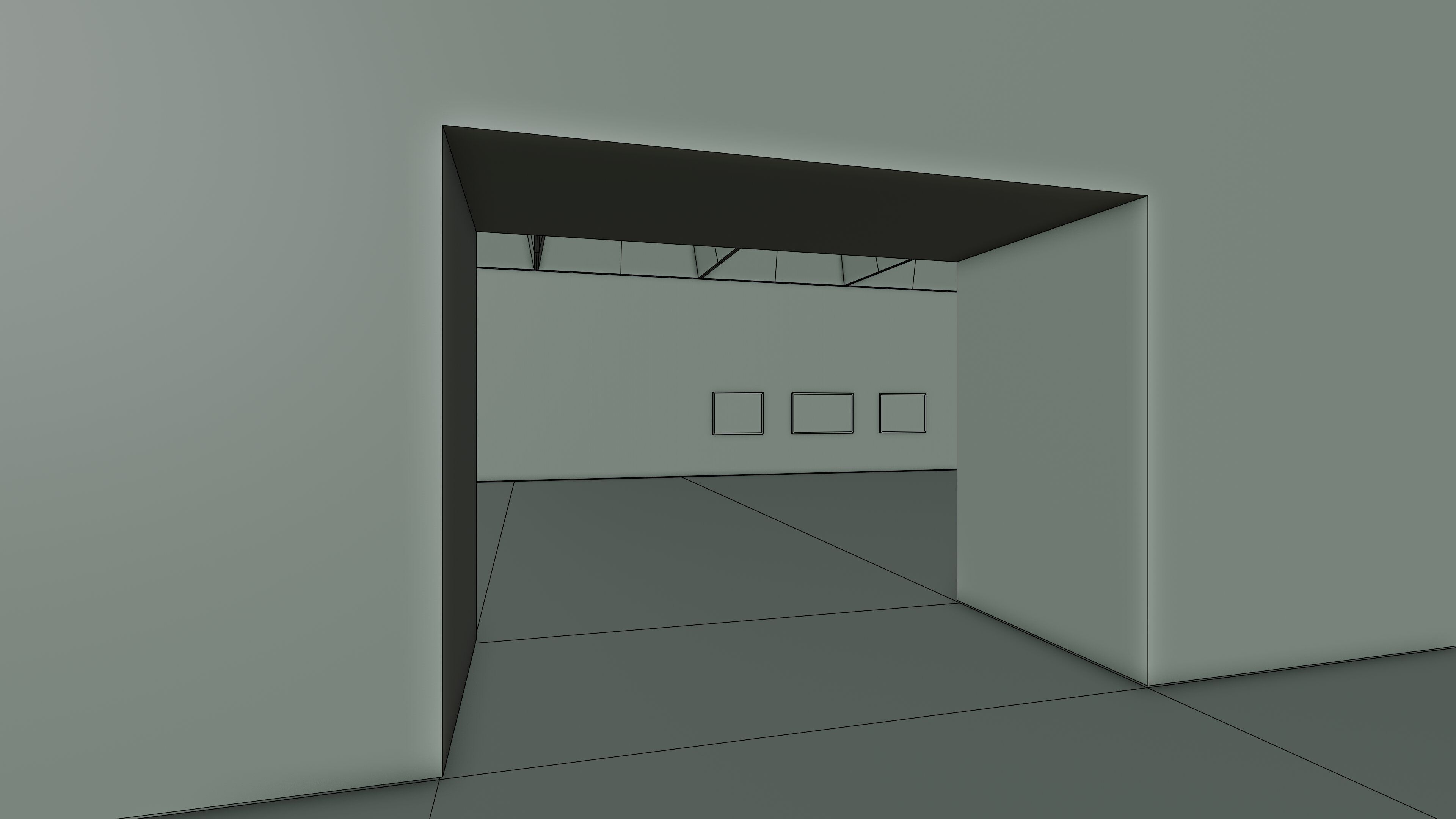 Art Museum Gallery Interior 49 Low-poly 3D model_15