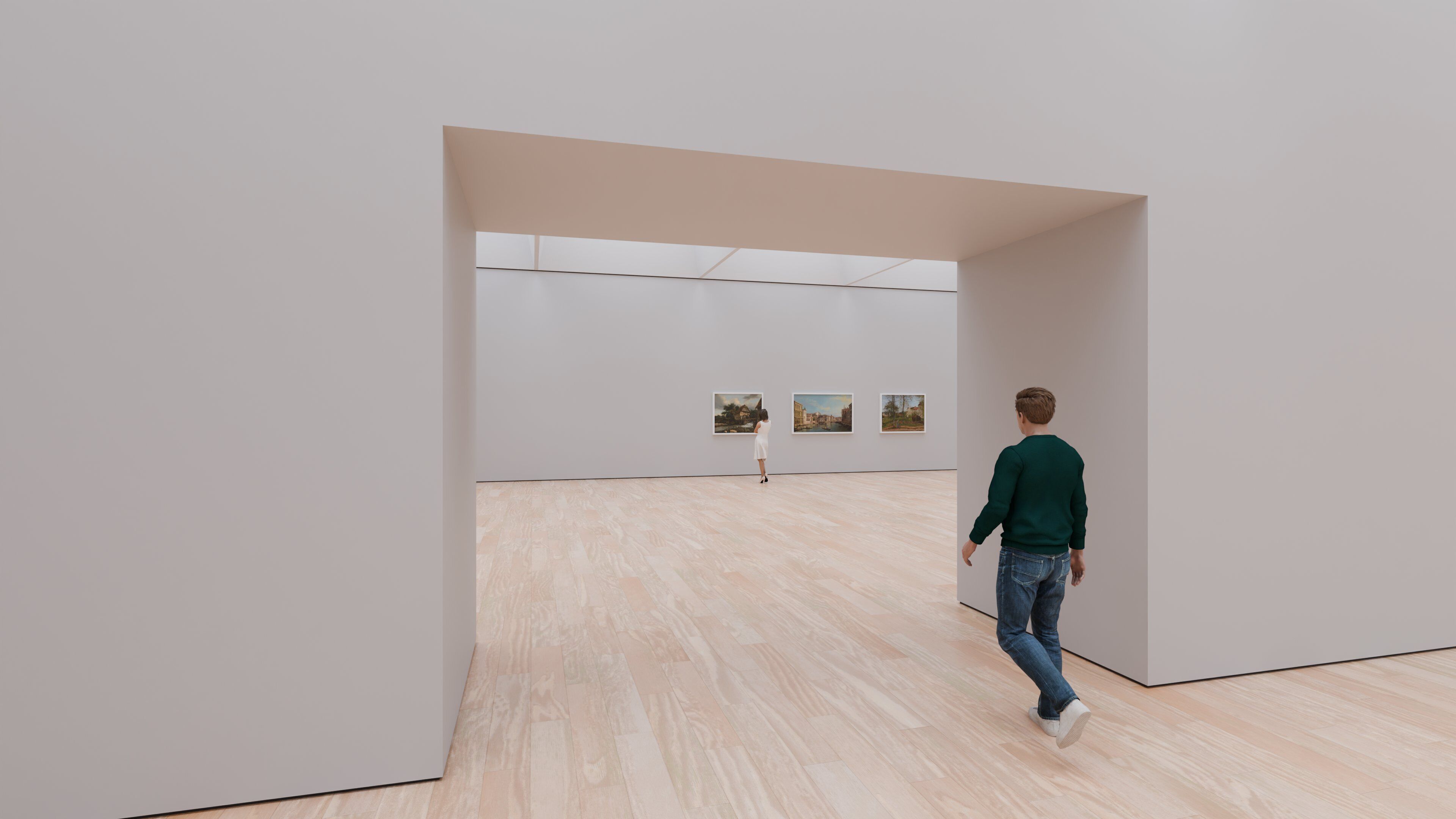 Art Museum Gallery Interior 49 Low-poly 3D model_5