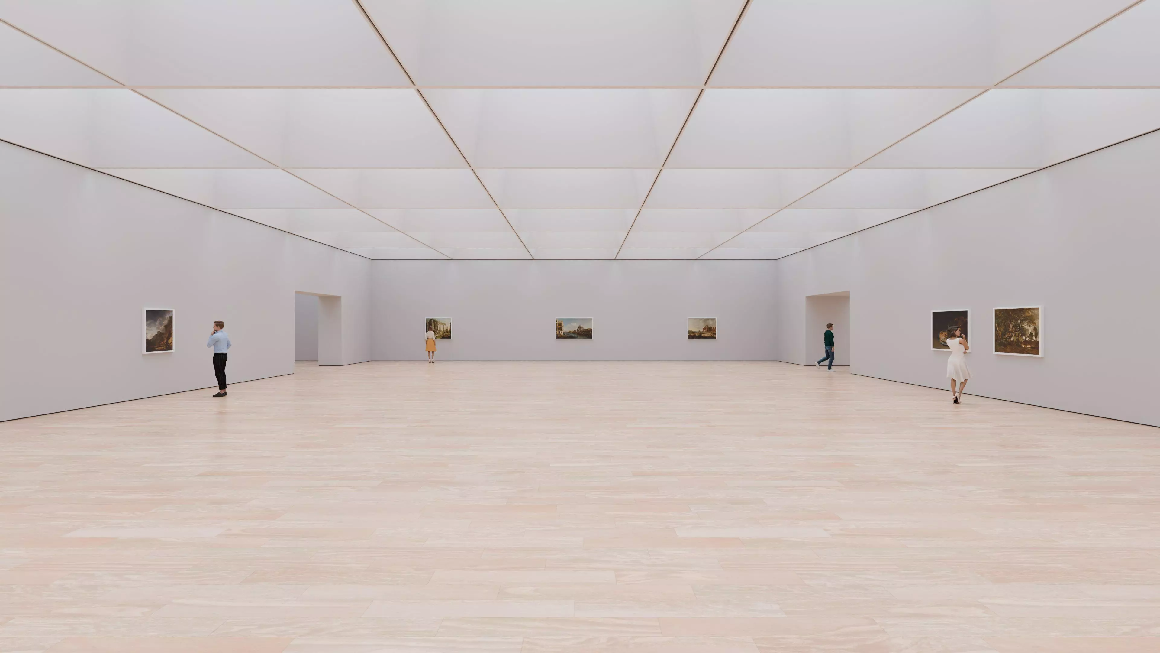 Art Museum Gallery Interior 49 Low-poly 3D model_0