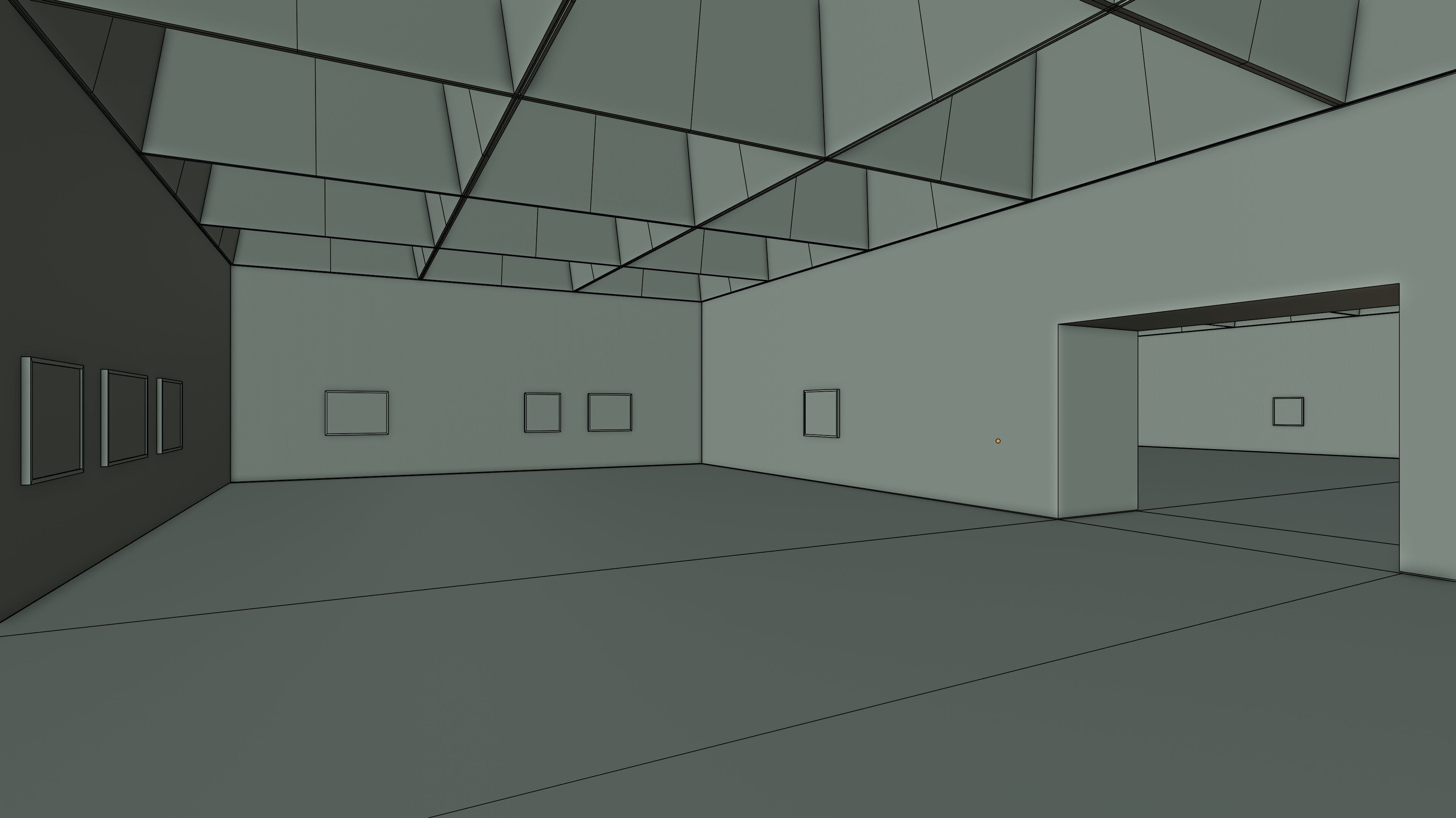 Art Museum Gallery Interior 49 Low-poly 3D model_19