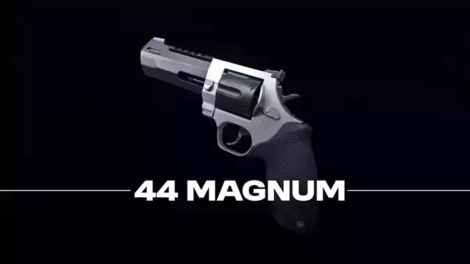Taurus Raging Hunter 44 Mag Low Poly PBR  Revolver - FPS Weapon 