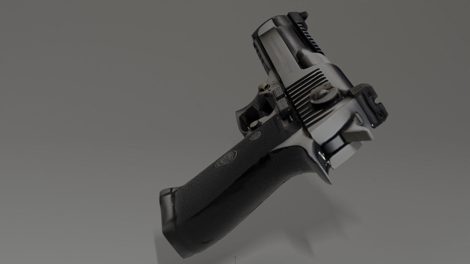 High-Quality 3D Model of Desert Eagle Low-poly 3D model_2