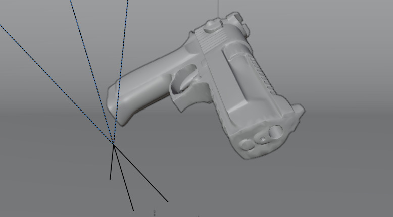 High-Quality 3D Model of Desert Eagle Low-poly 3D model_4