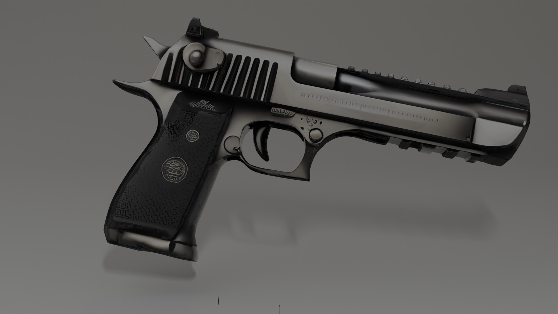 High-Quality 3D Model of Desert Eagle Low-poly 3D model_1