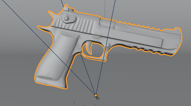 High-Quality 3D Model of Desert Eagle Low-poly 3D model_6