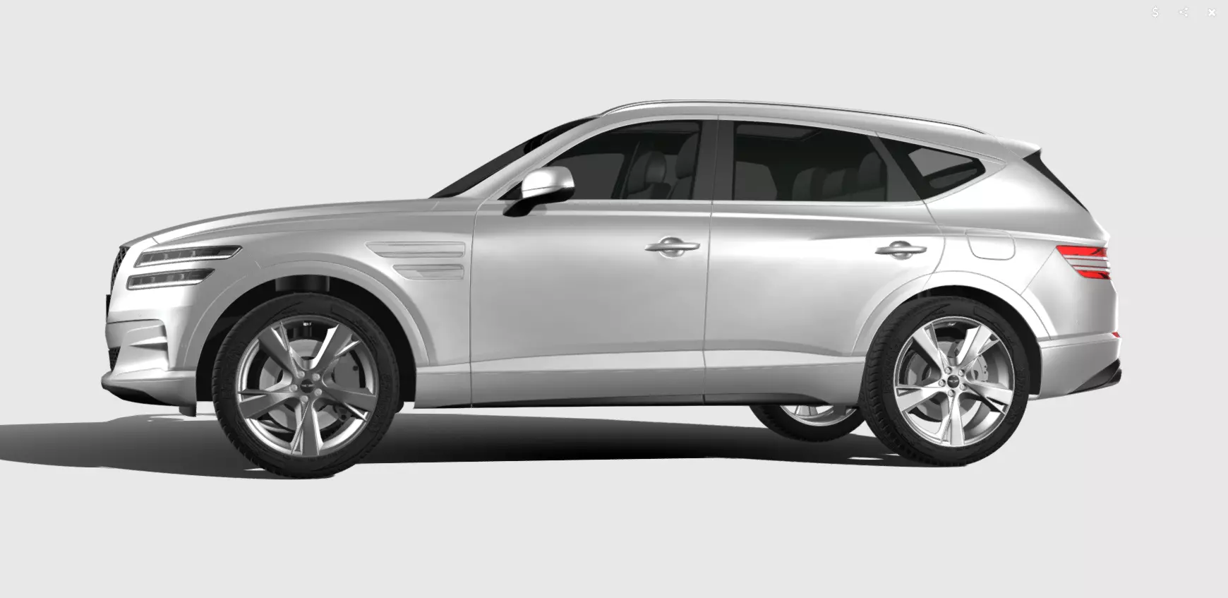 Genesis GV80 2021 3D model_0
