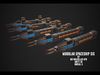 Modular Spaceship Six Low-poly 3D model_1