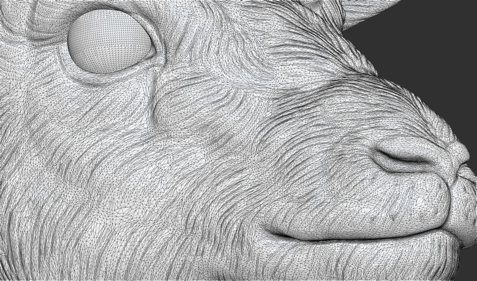 Thomsons Gazelle bust 3D print model_27