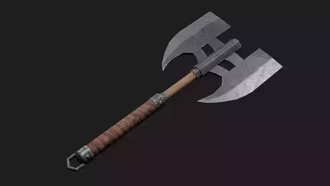 Battle Axe- PBR Game Ready model
