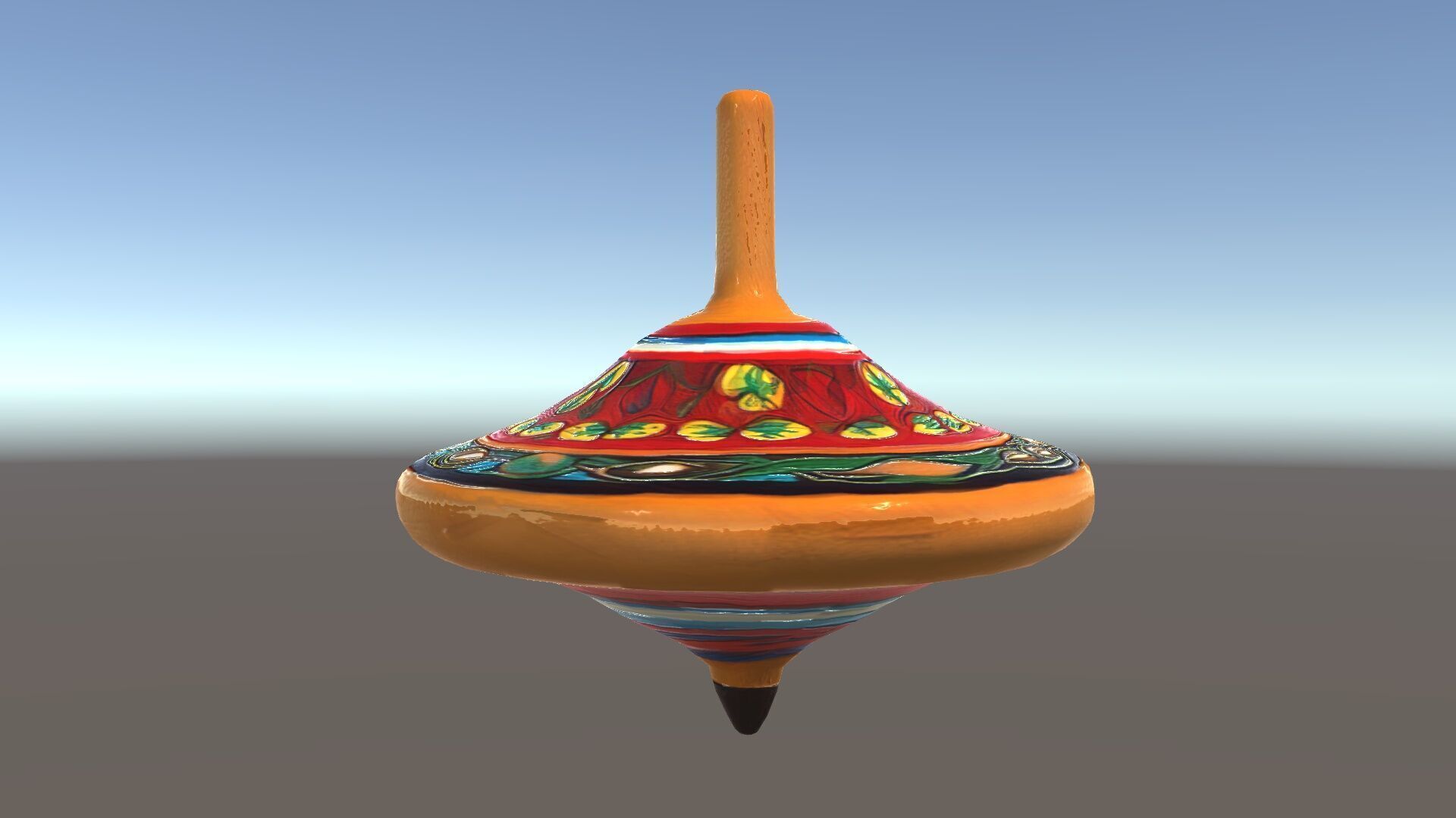 Colorful Spinning Top Model Pack Low-poly 3D model_24