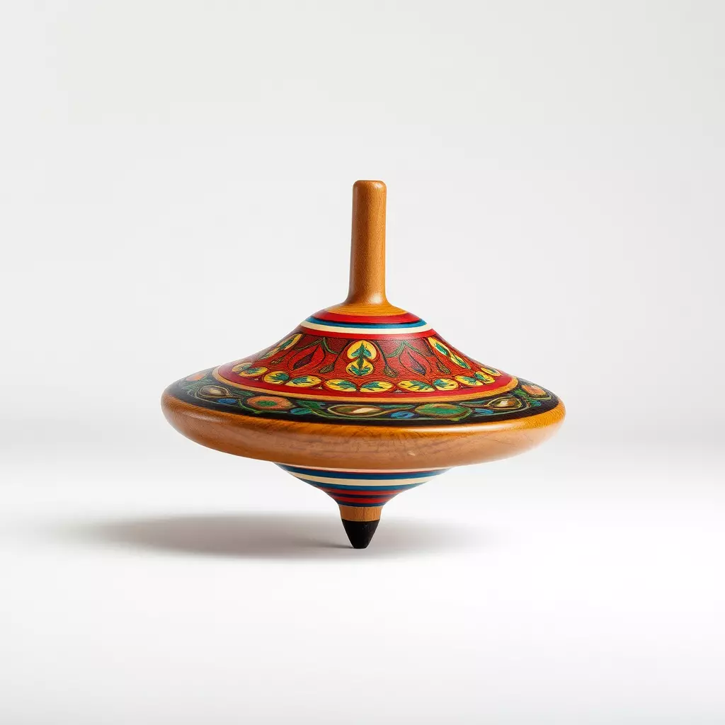 Colorful Spinning Top Model Pack Low-poly 3D model_0