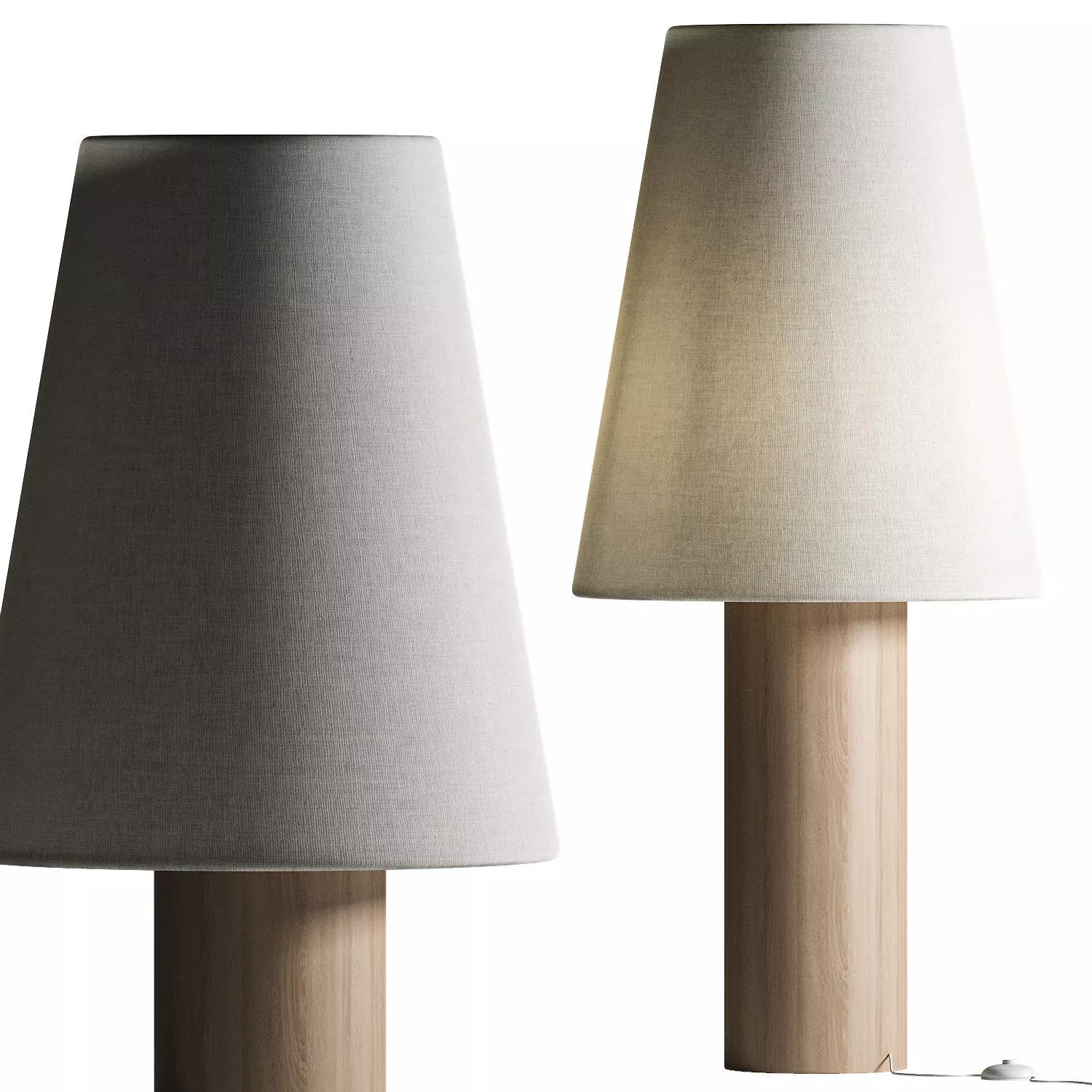 Kave Home Marga Floor Lamp 3D model_0