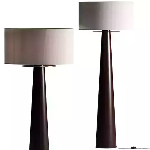 CB2 Eastside Acacia Wood Floor Lamp