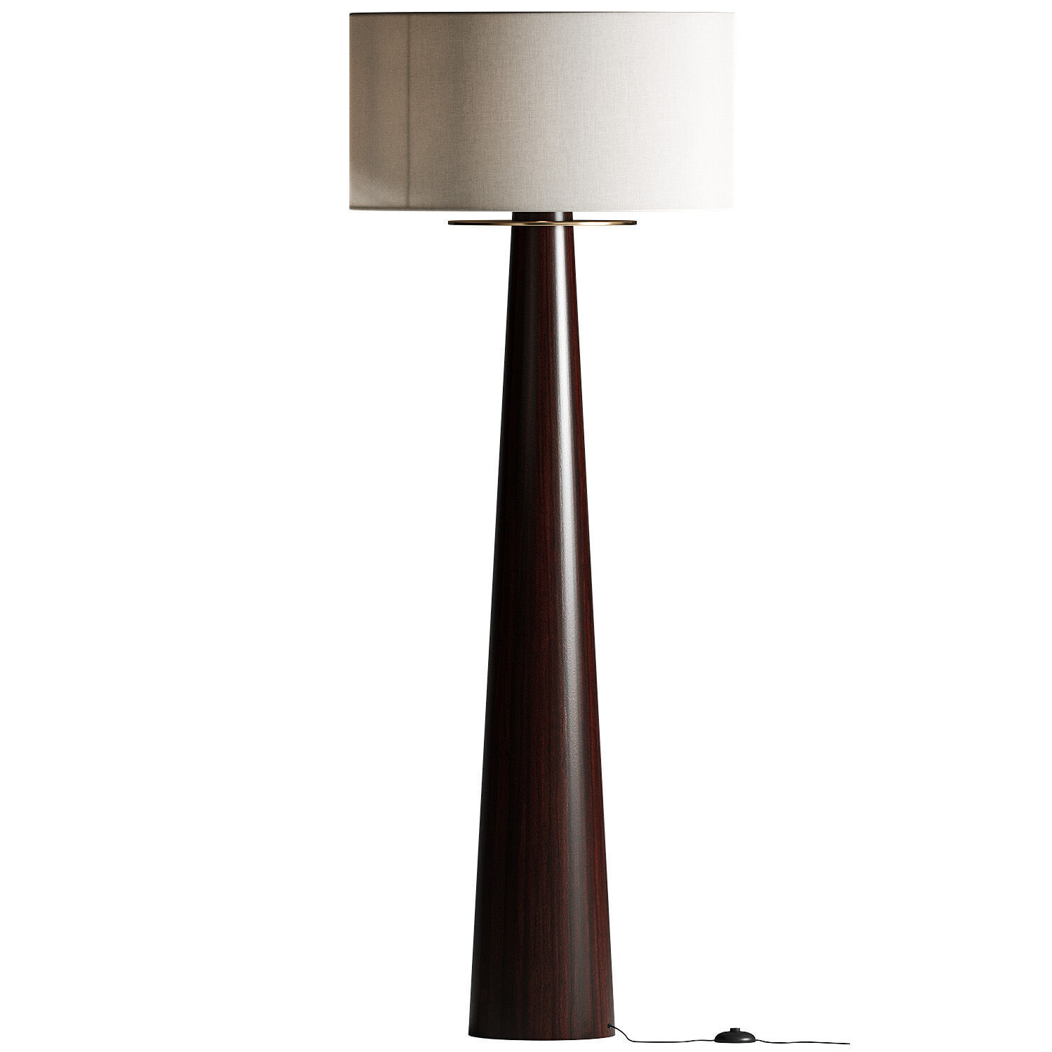 CB2 Eastside Acacia Wood Floor Lamp 3D model_1