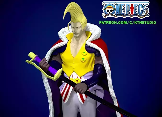 Saint Figarland Garling - FIVE ELDERS - ONE PIECE 3D print model
