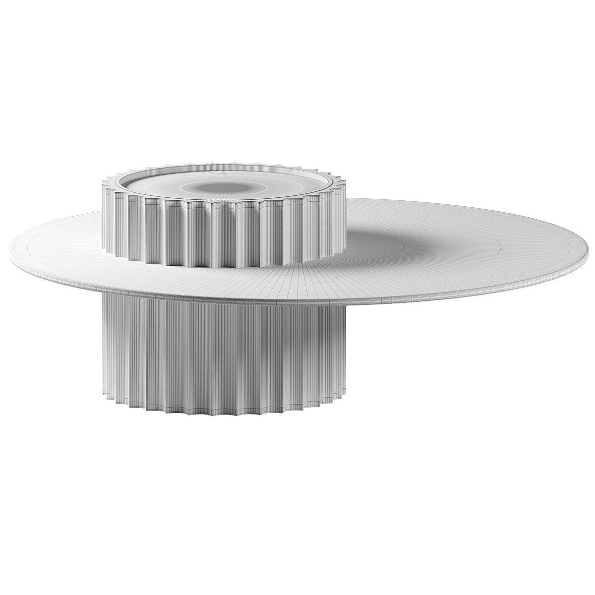 Kabinet Modern Art Deco Coffee Table 3D model_2