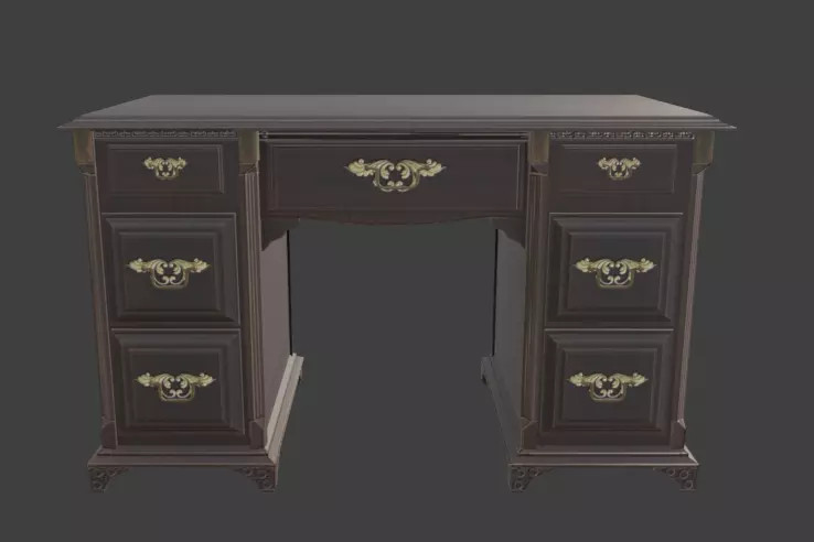 old table free 3D model | CGTrader