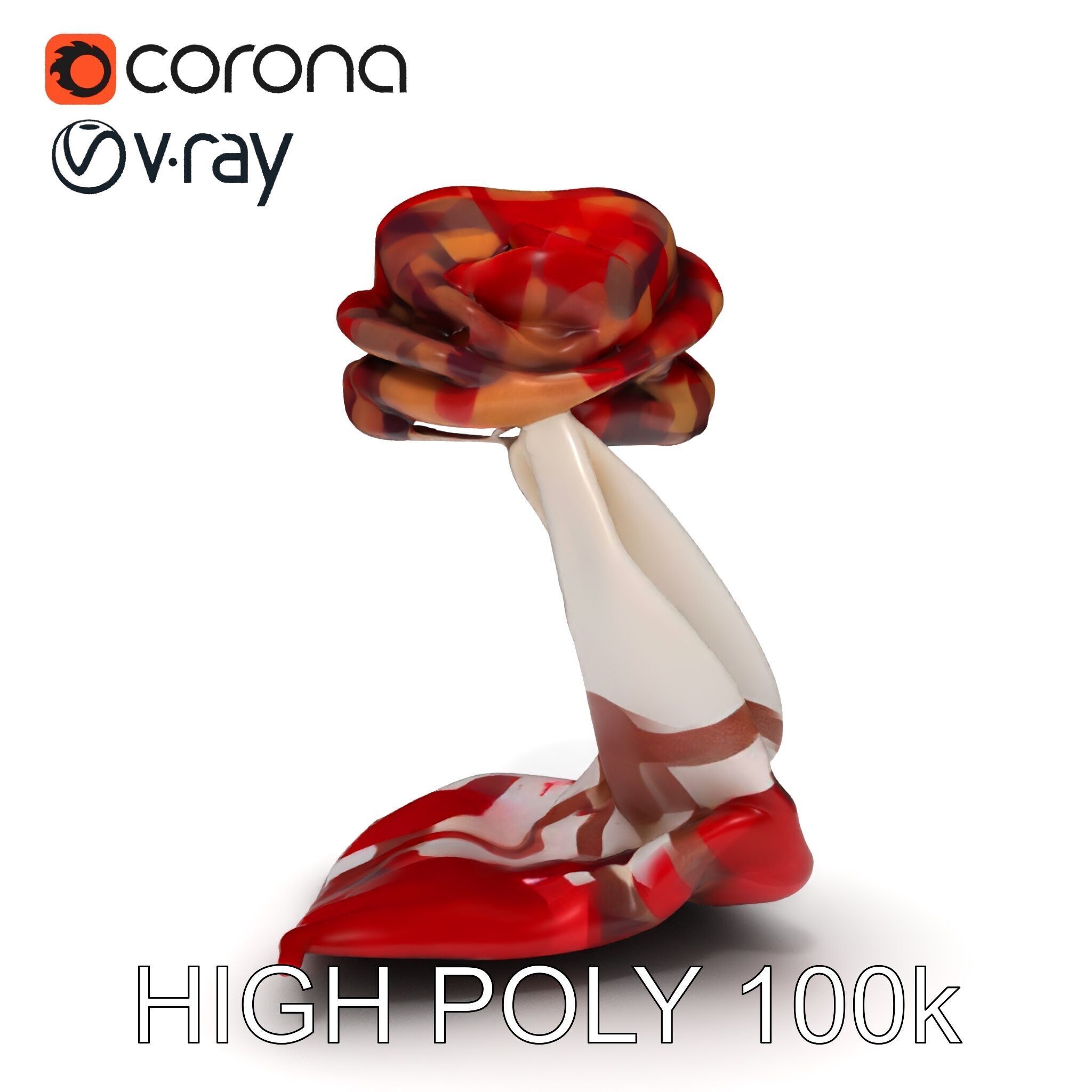 Checkered Scarf Model Pack Low-poly 3D model_10