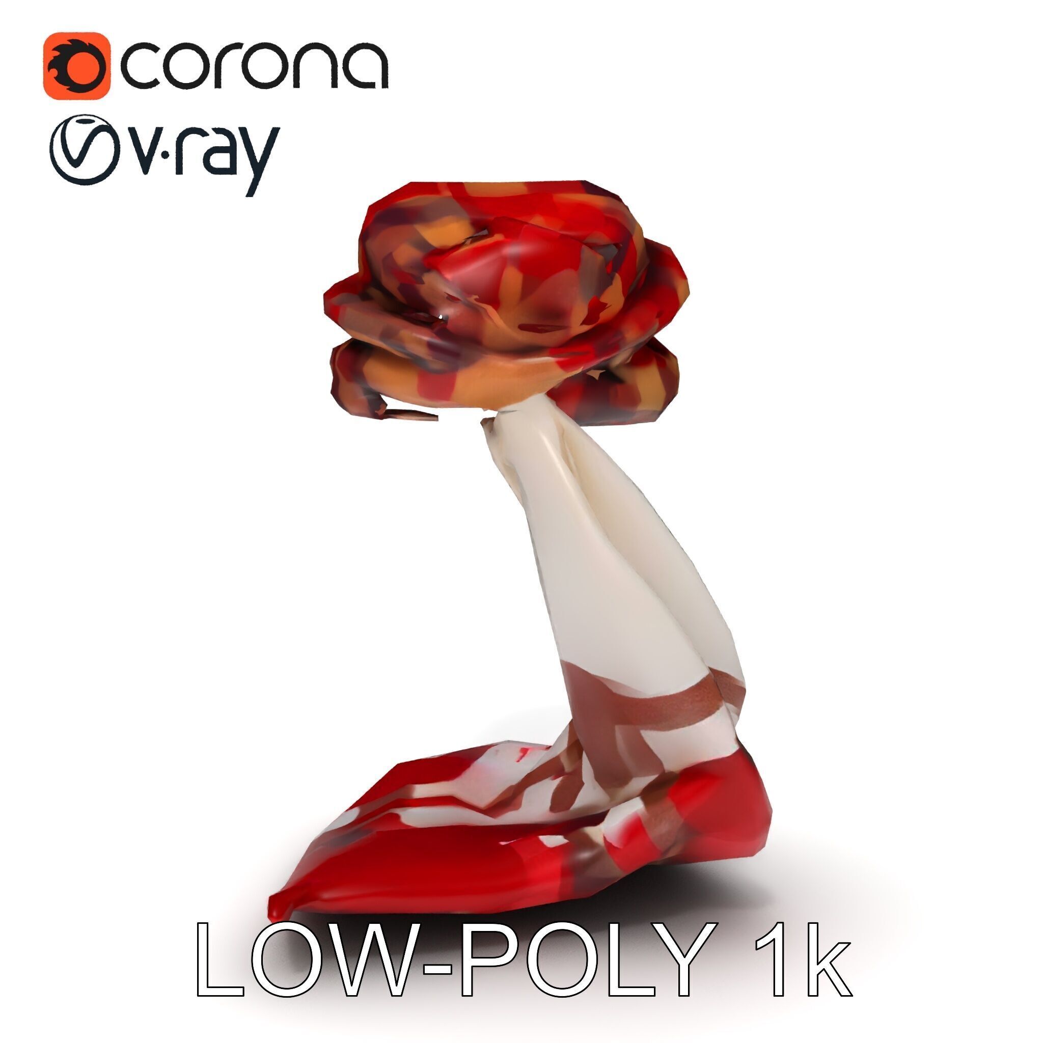 Checkered Scarf Model Pack Low-poly 3D model_9