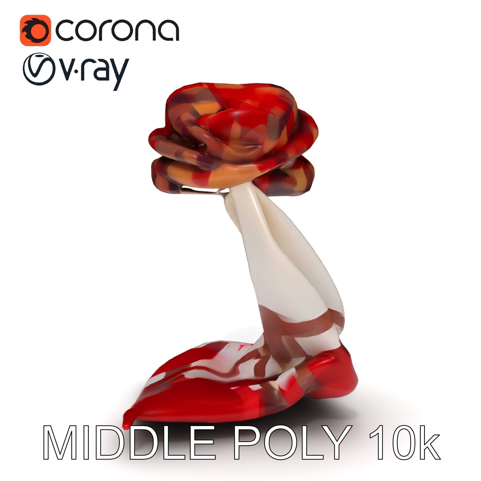 Checkered Scarf Model Pack Low-poly 3D model_22