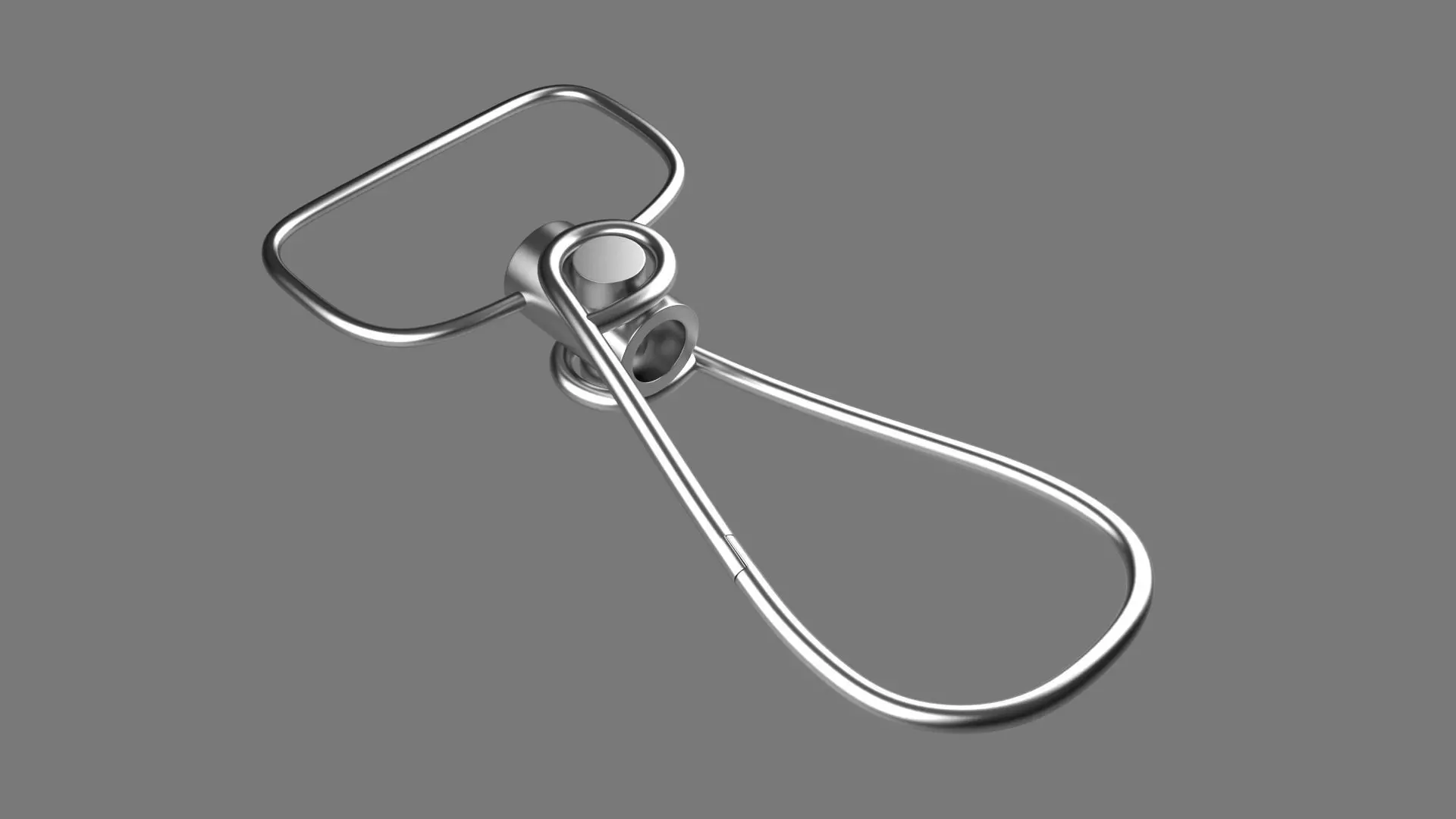 Keychain Eleven 3D Model key ring with chain Low-poly 3D model_0