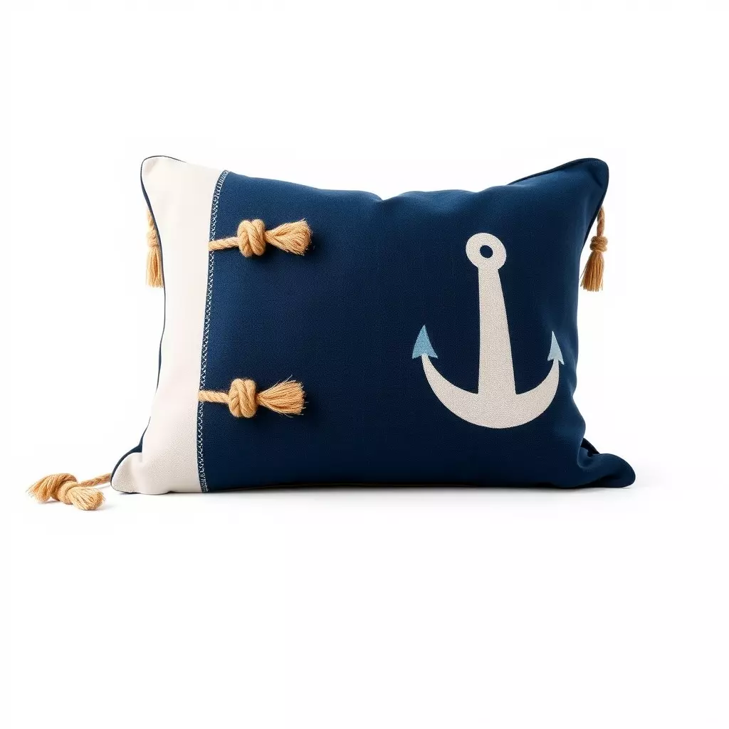 Nautical Anchor Cushion Model Pack Low-poly 3D model_0