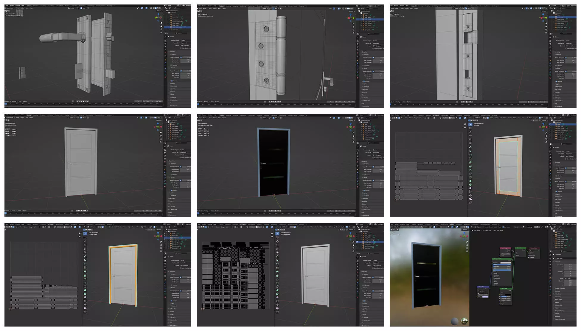 Doors Bundle CG5 3D model_4
