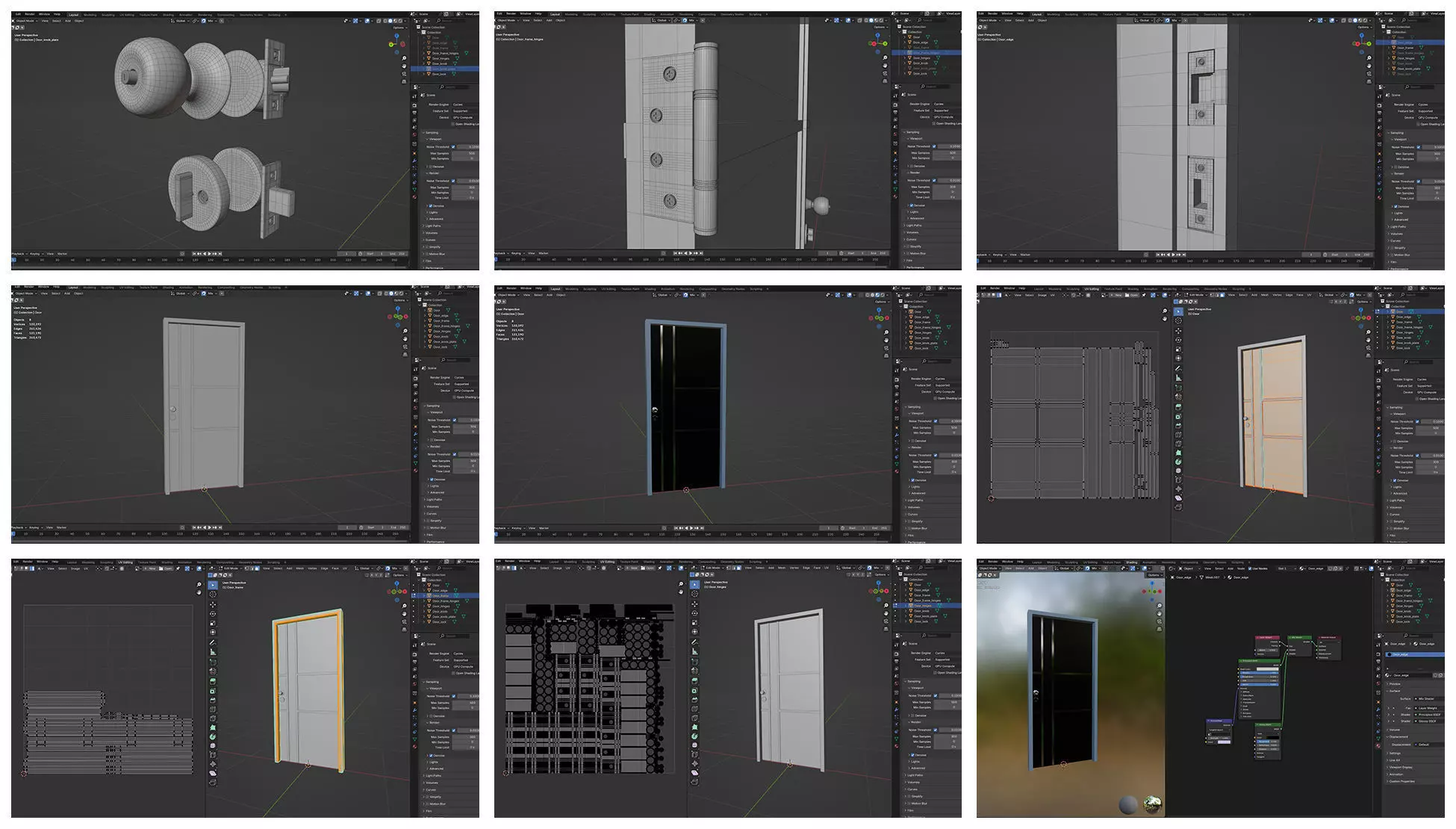 Doors Bundle CG5 3D model_11