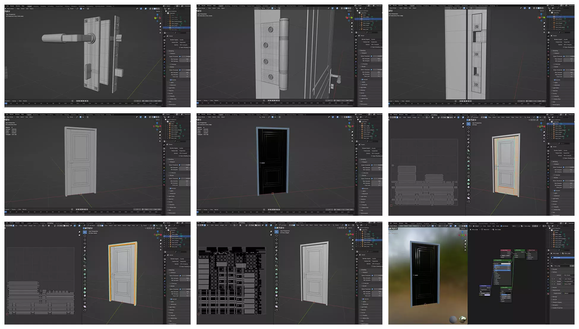 Doors Bundle CG5 3D model_12