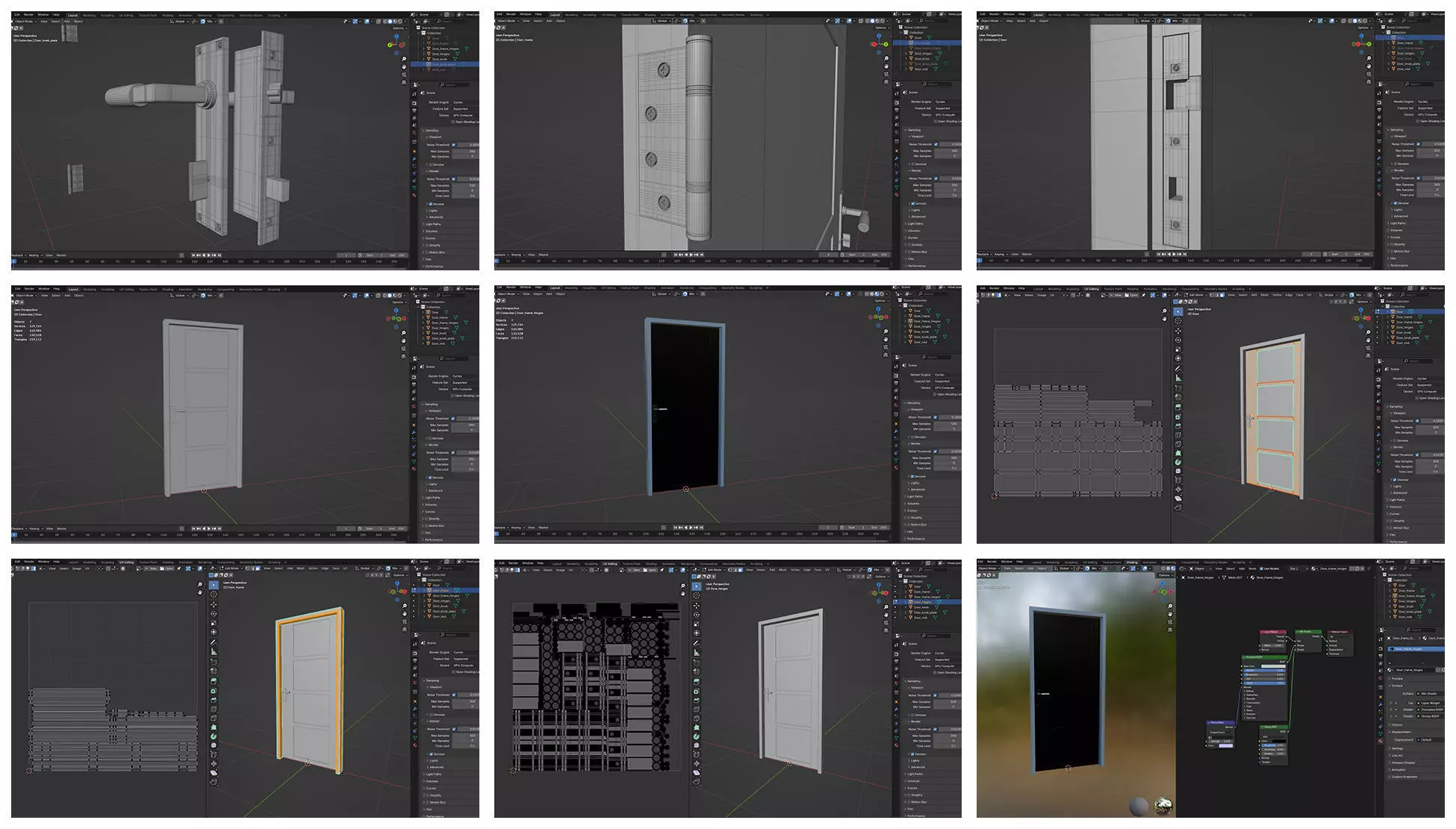 Doors Bundle CG5 3D model_5