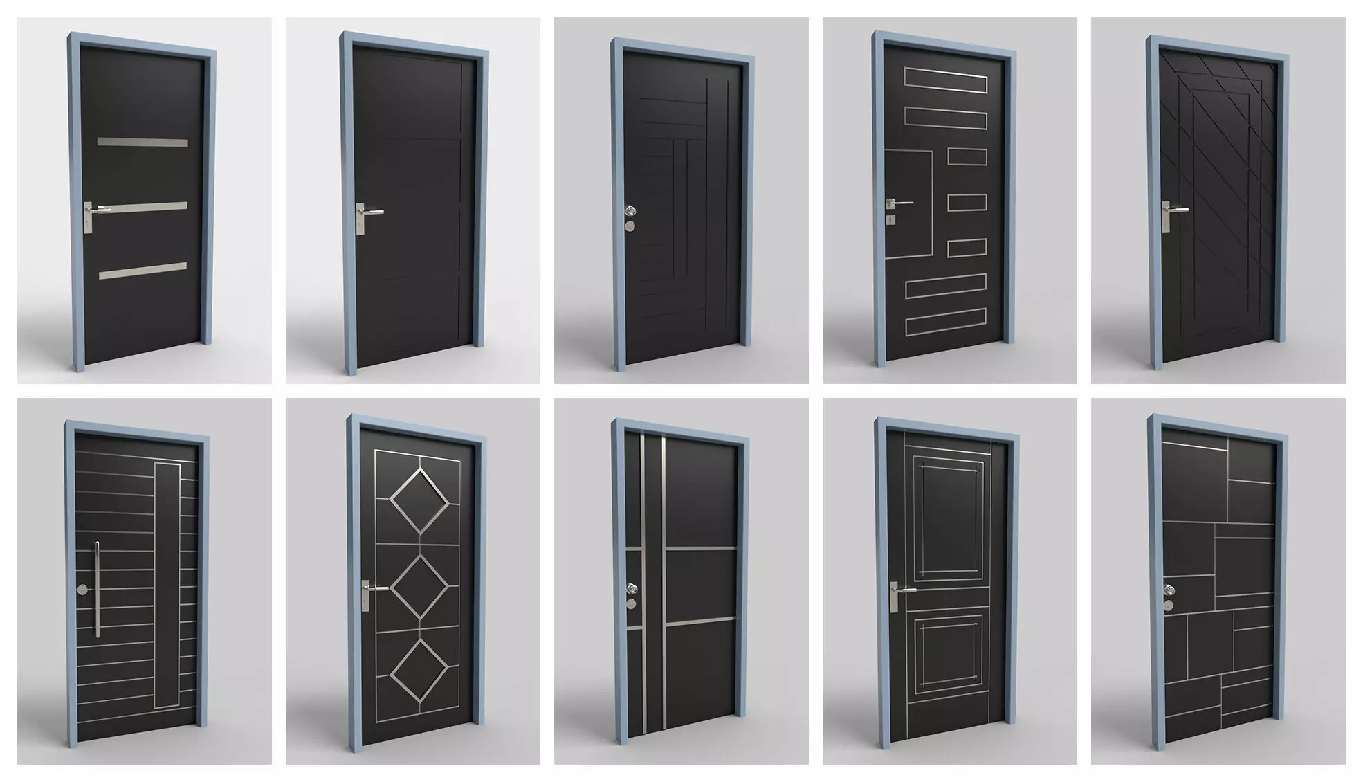 Doors Bundle CG5 3D model_0