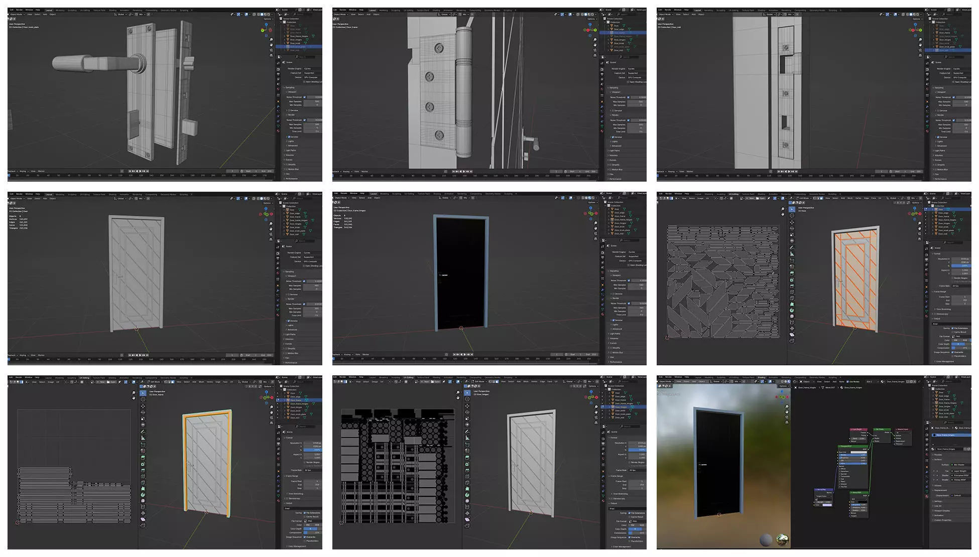 Doors Bundle CG5 3D model_8