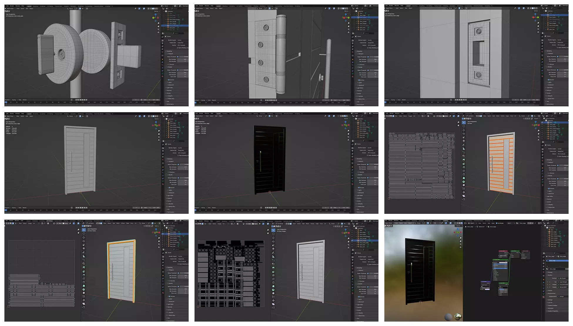Doors Bundle CG5 3D model_9