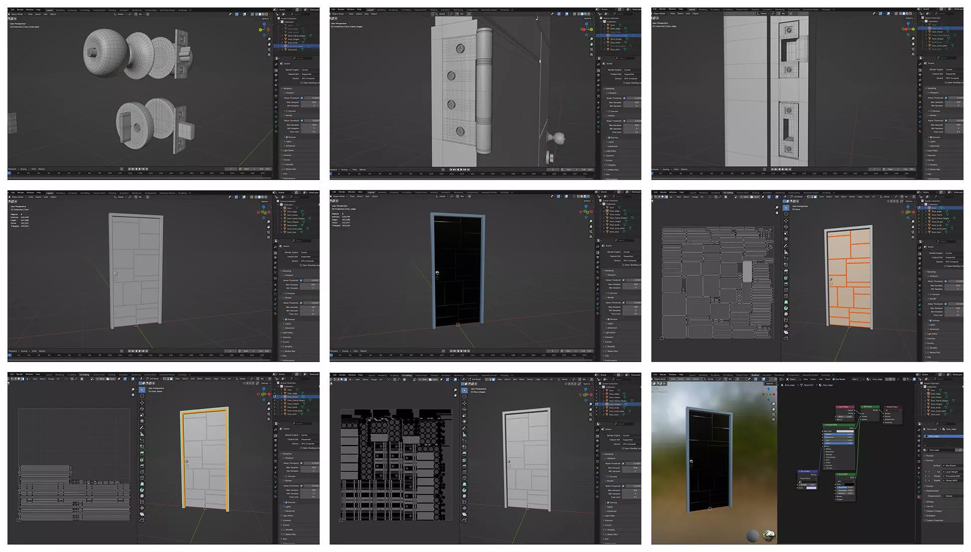 Doors Bundle CG5 3D model_13