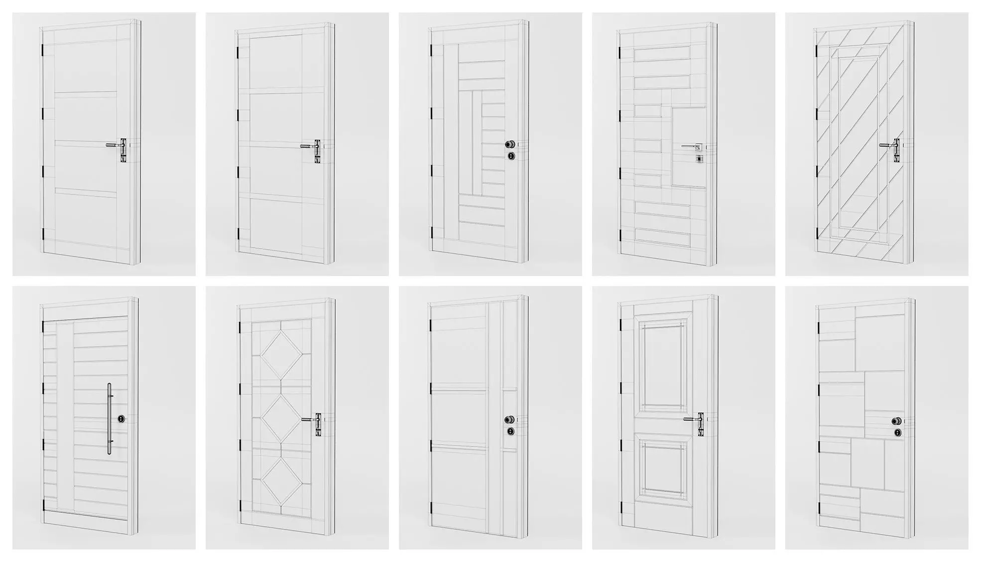 Doors Bundle CG5 3D model_3