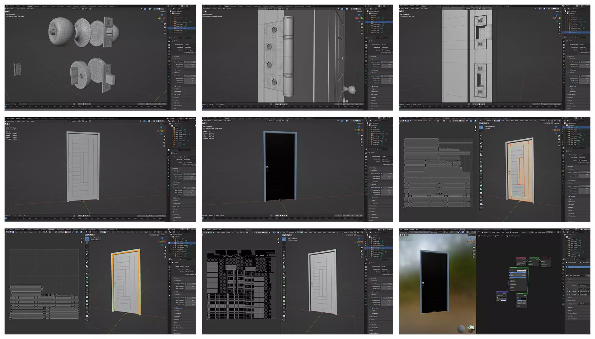 Doors Bundle CG5 3D model_6