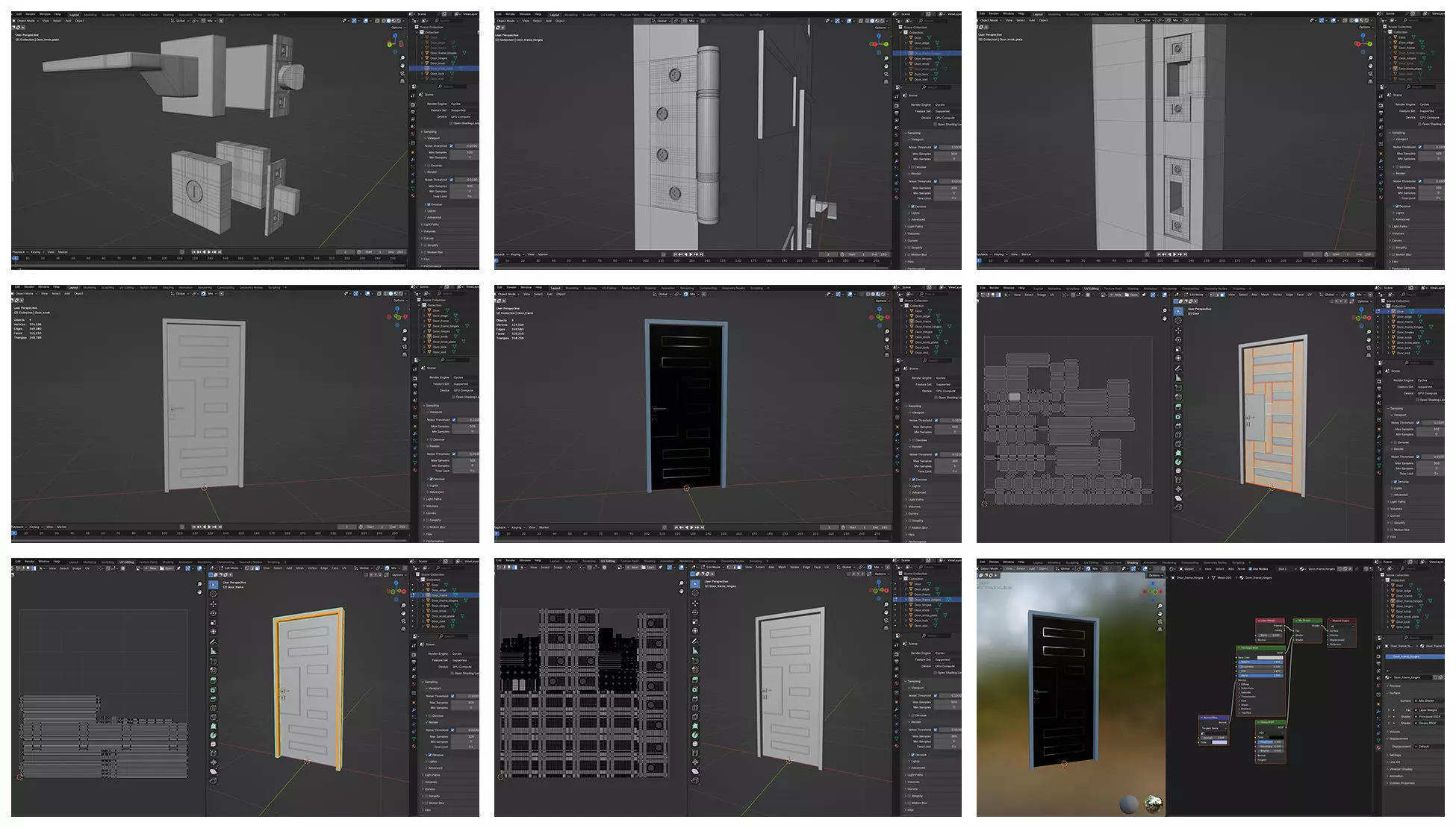 Doors Bundle CG5 3D model_7