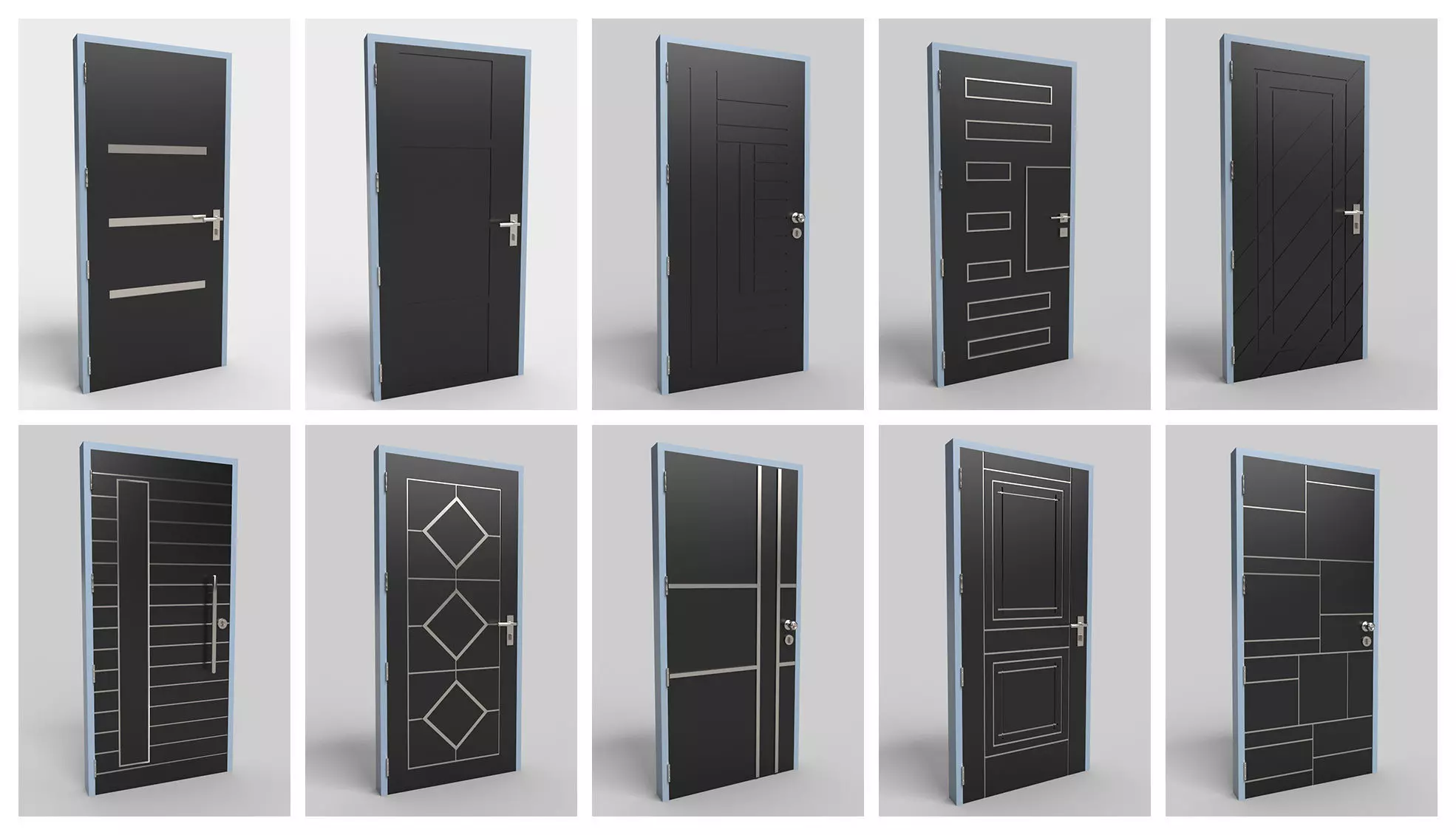 Doors Bundle CG5 3D model_1