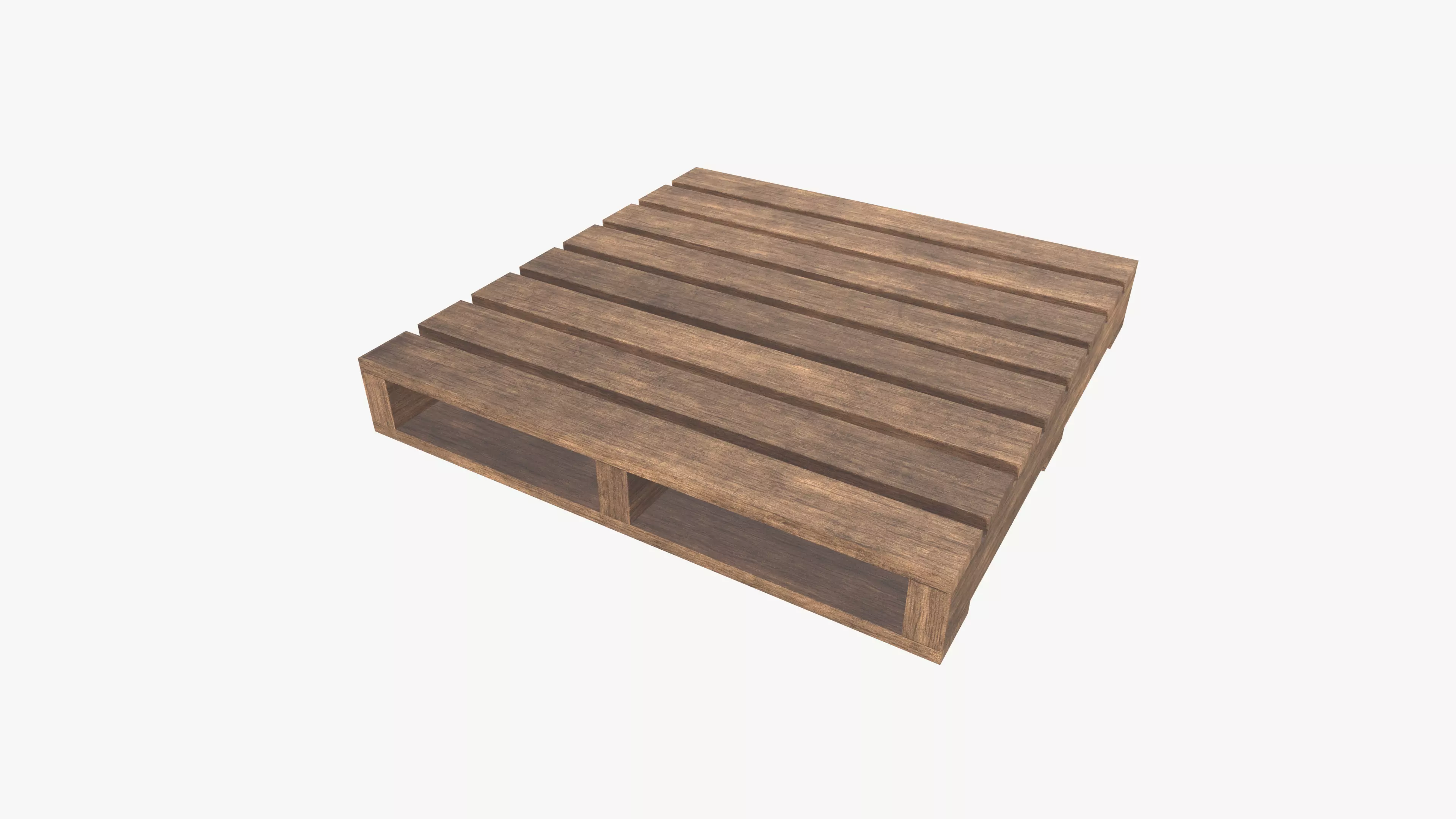 Wooden Pallet 3D model_0