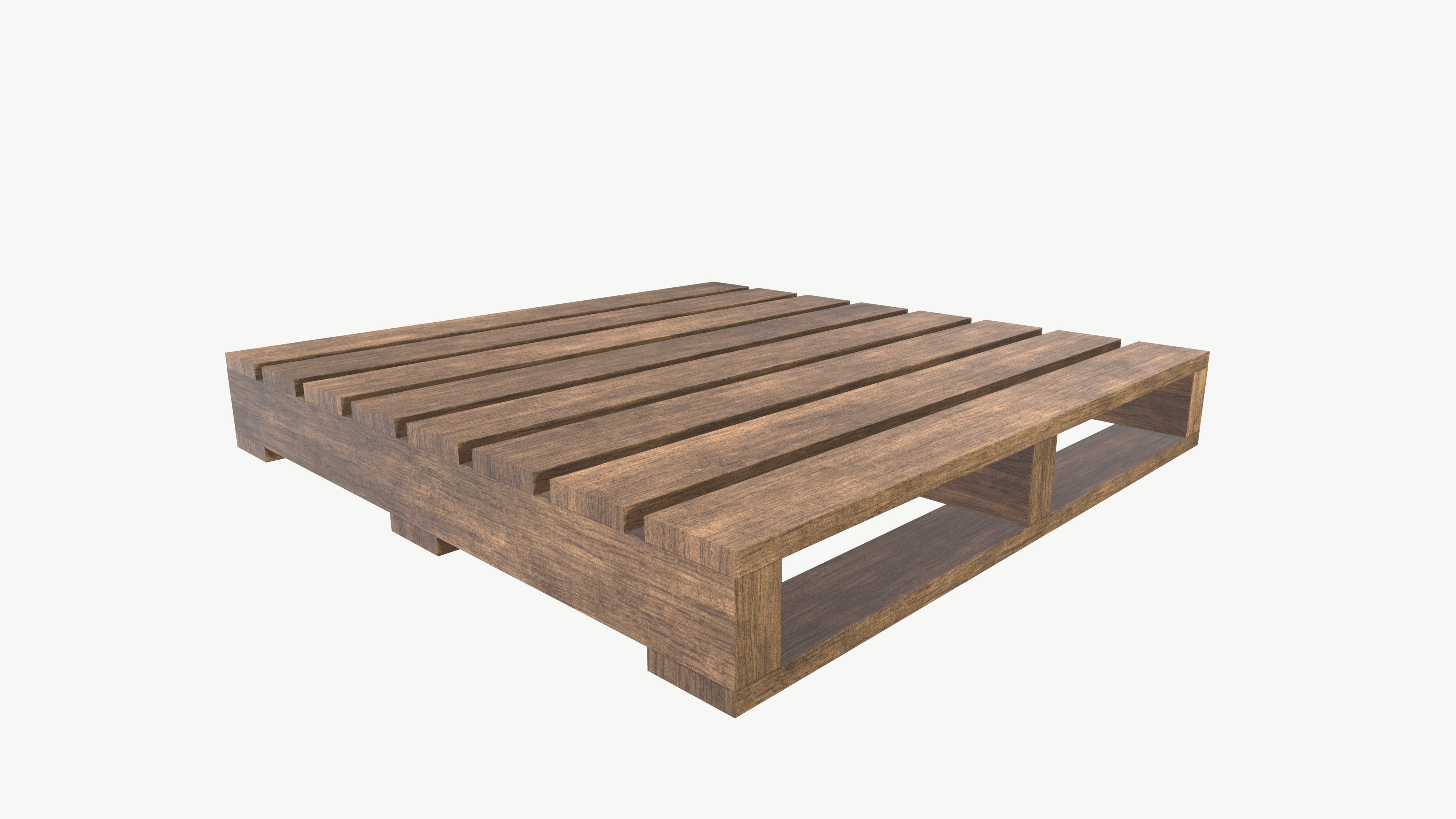Wooden Pallet 3D model_6