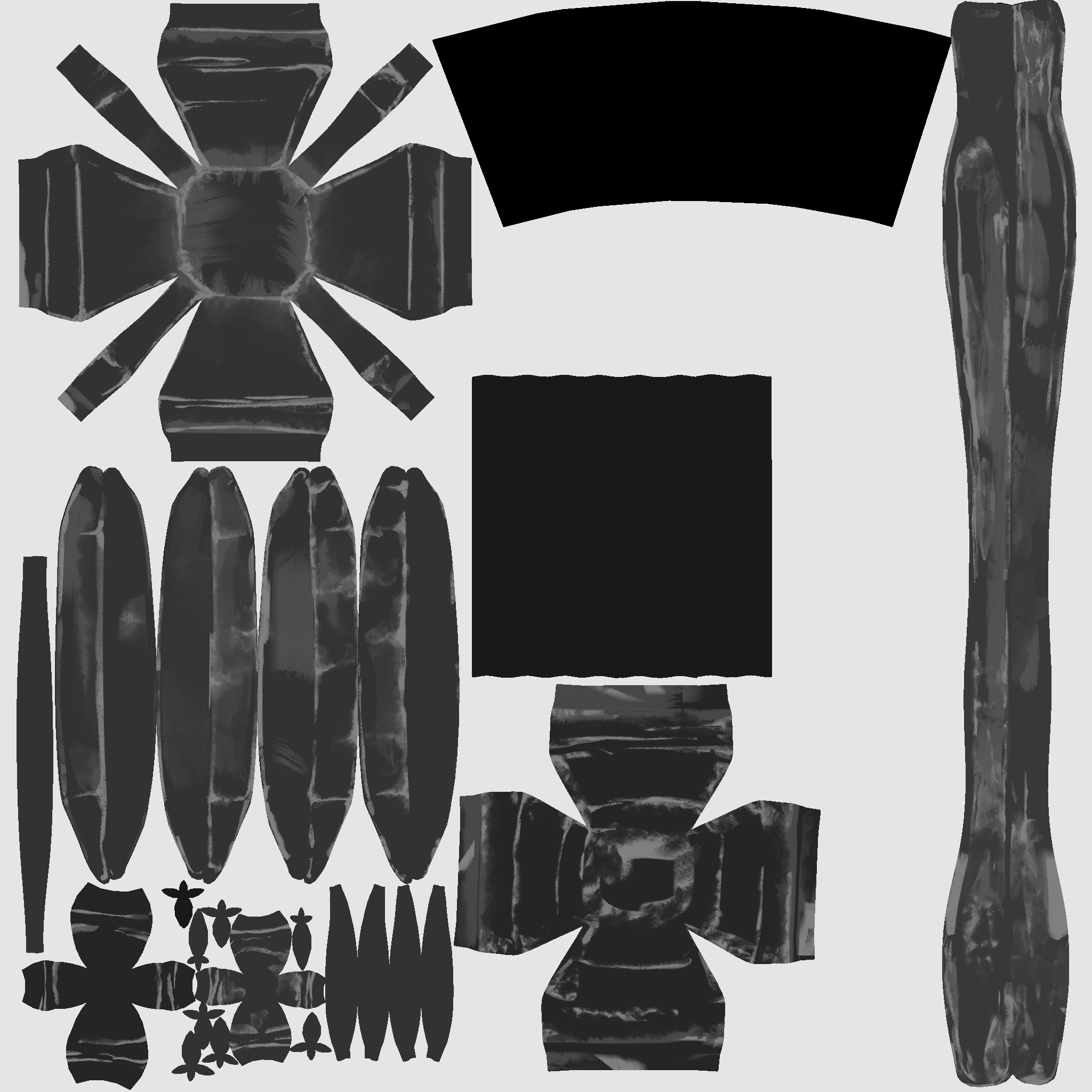 Lowpoly wall lamp Low-poly 3D model_4