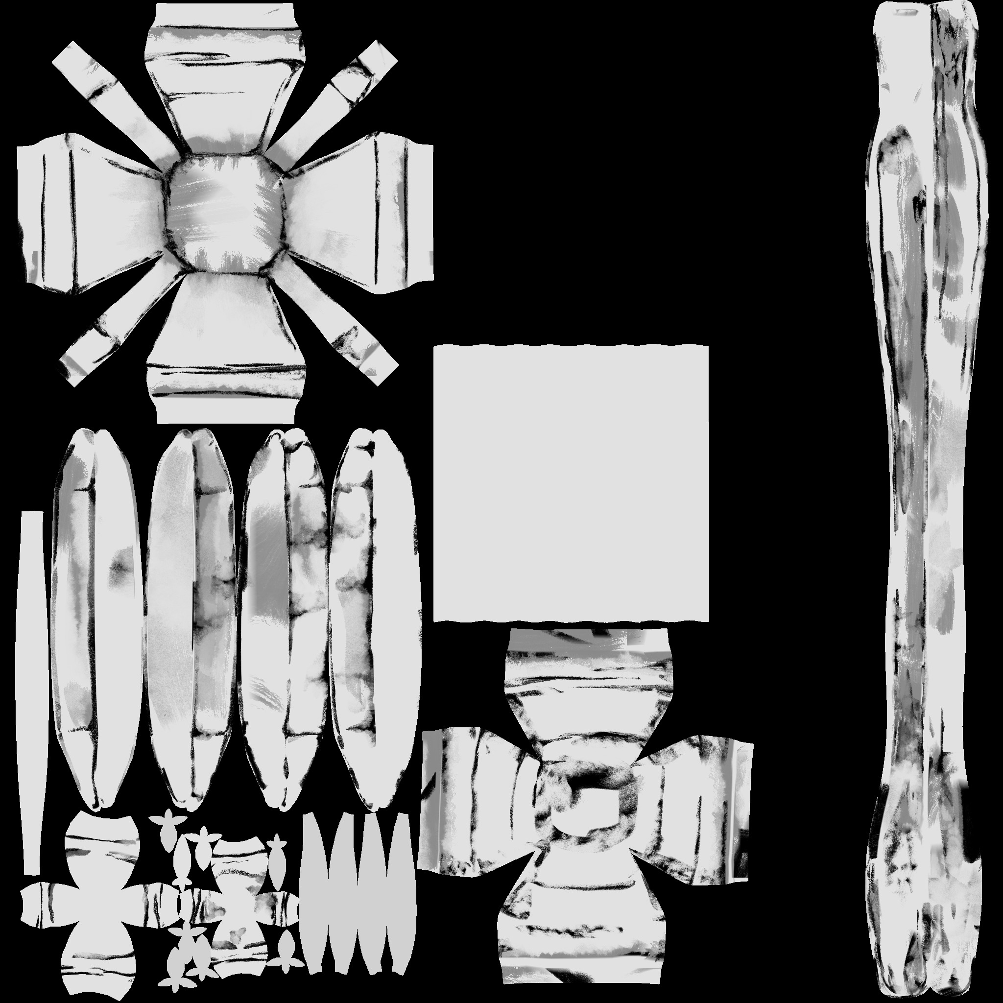 Lowpoly wall lamp Low-poly 3D model_3