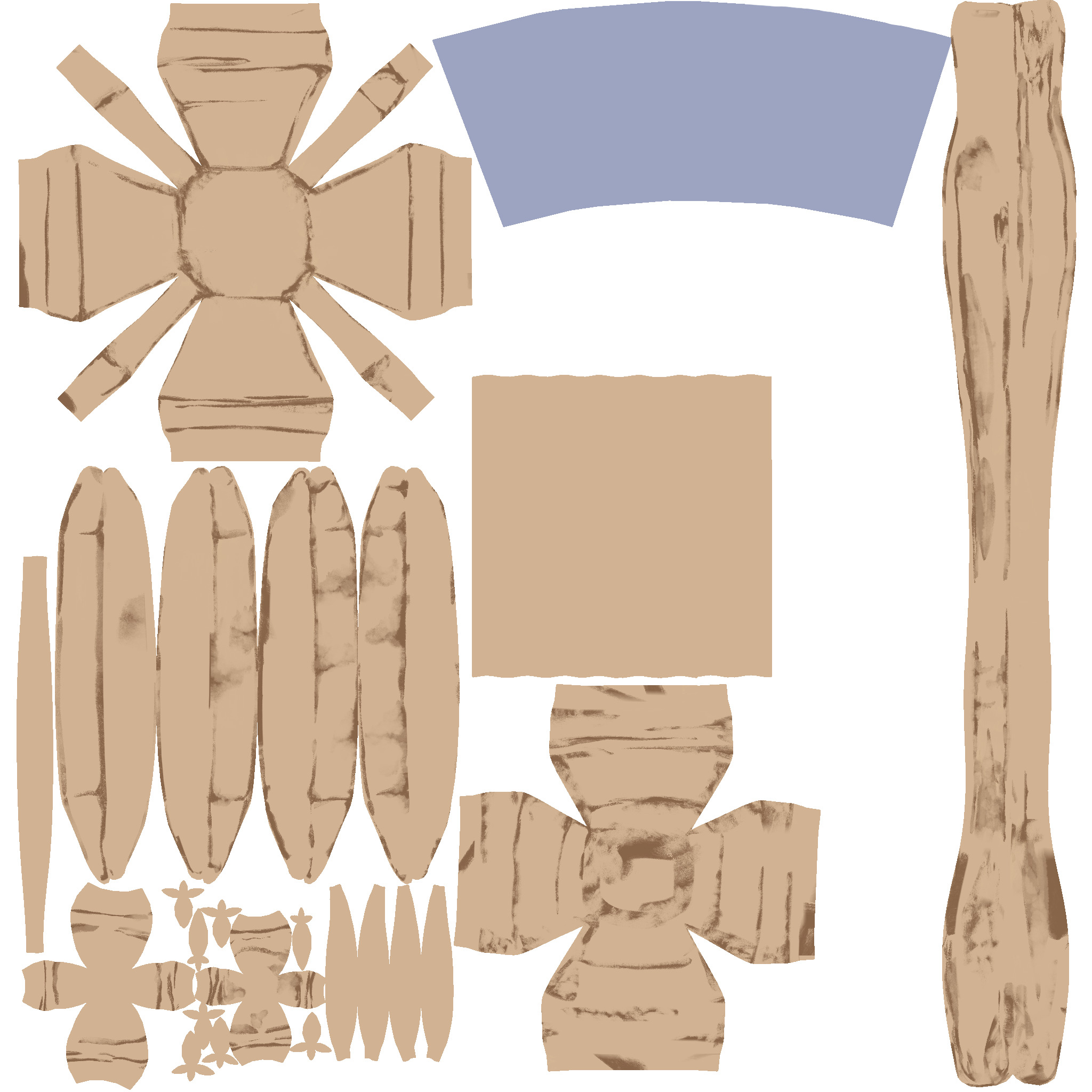 Lowpoly wall lamp Low-poly 3D model_2