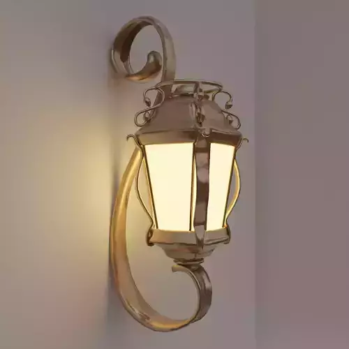Lowpoly wall lamp
