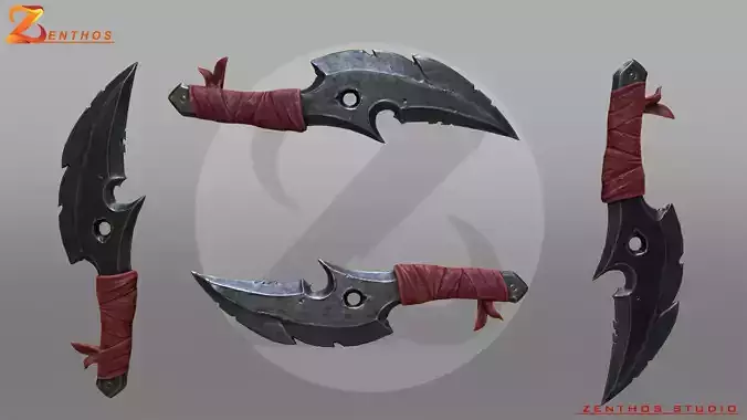 Dagger Low-poly 3D model