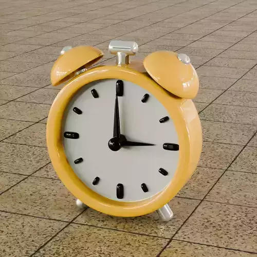 Modern Wall Clock 3D Model  Blender Native  PBR Textures