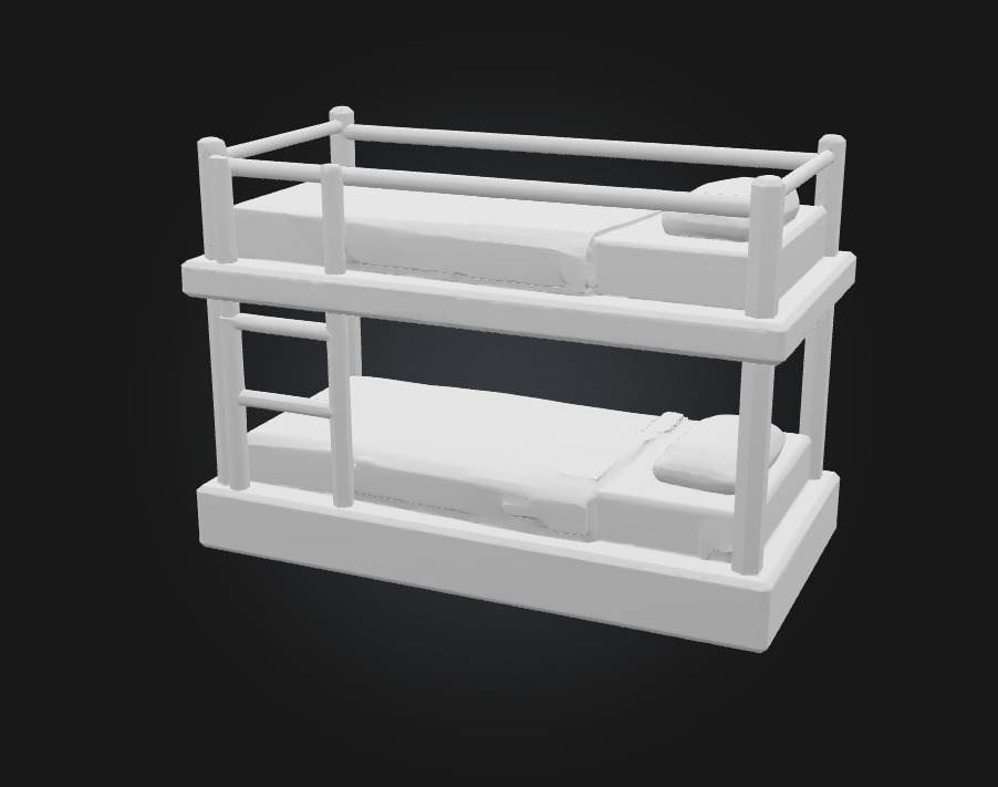 Bunk Bed Bliss  Stacked Comfort with Style 3D model_9