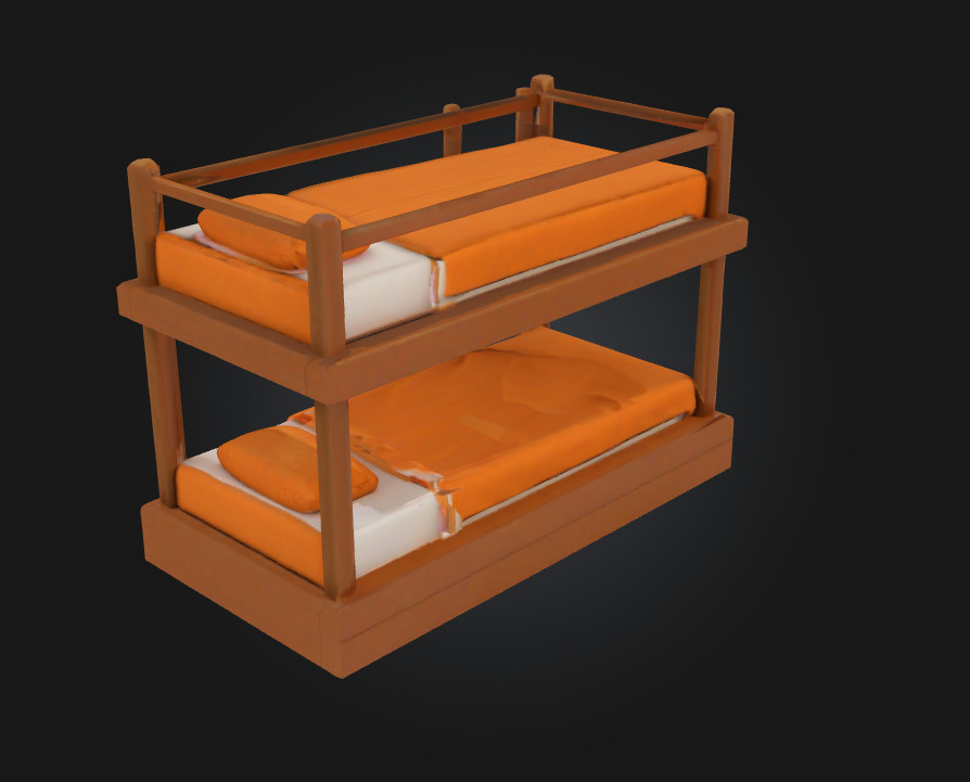 Bunk Bed Bliss  Stacked Comfort with Style 3D model_2